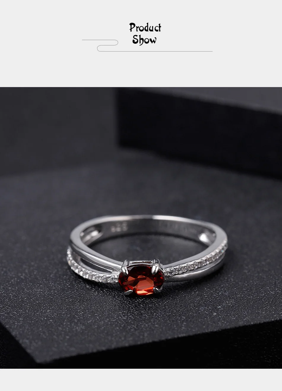 GEM'S BALLET, натуральный красный гранат, кольца для женщин, настоящее 925 пробы, серебряное кольцо с драгоценным камнем, подарок для девочки, ювелирных изделий