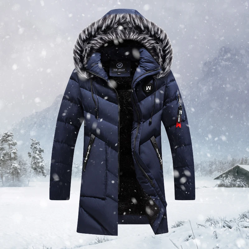 Fashion Winter Warm Cotton Jacket Mens Casual Windproof Plus Velvet Thick Hooded  Coat Men Solid Color High-quality Jacket - Jackets - AliExpress