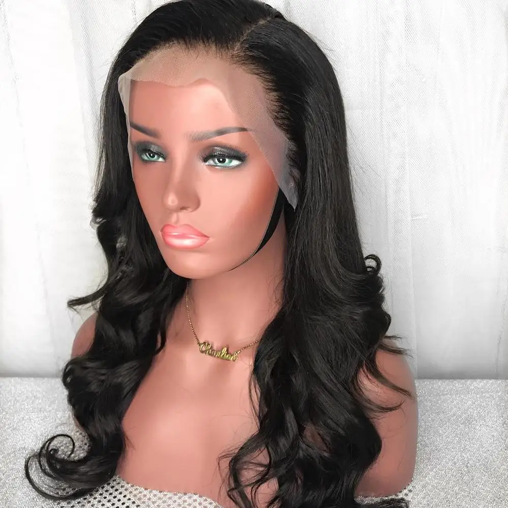 13*4 объемный волнистый кружевной парик Remy бразильские кружевные передние человеческие волосы парики для женщин черный цвет отбеленные с натуральными детскими волосами JK
