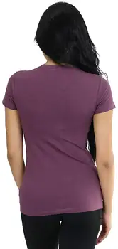 

Women's Short Sleeve V-Neck Basic T-Shirt Cotton Casual Short
