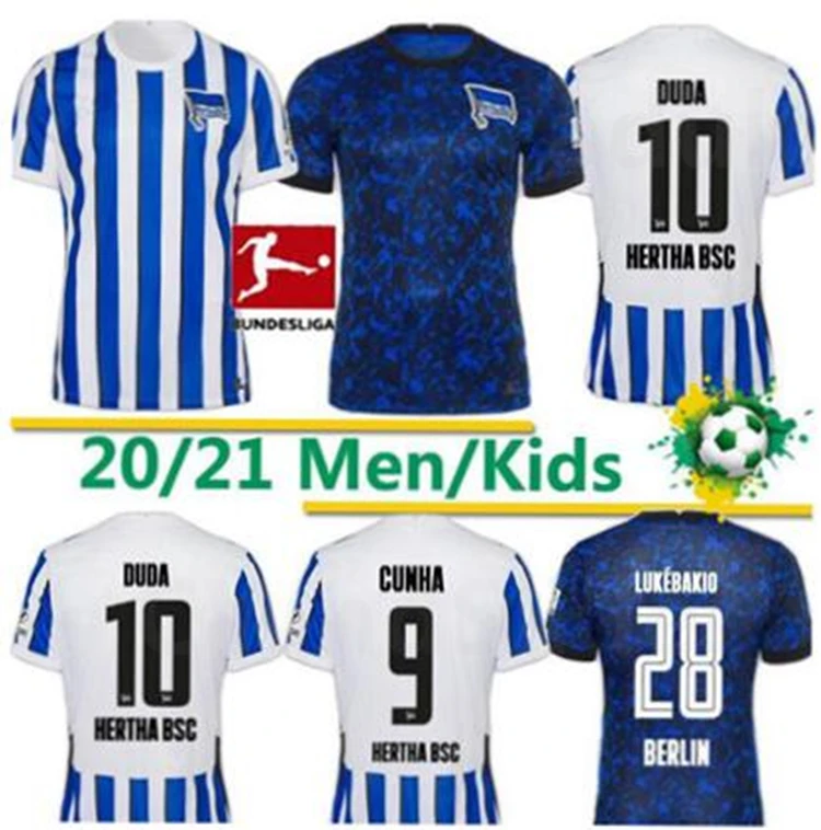 Hertha BSC-Maillot de pie PIATEK 2020 de 2021 Maillot de pastel CUNHA GUENDOUZI Hertha de Berlín TOUSART... LUKEBAKIO monokini
