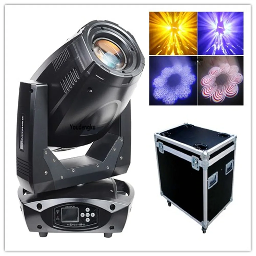 4pcs with flightcase brightness 3in1 rgbw moving head beam wash spot Led moving head 300W dmx512 stage led moving spot light