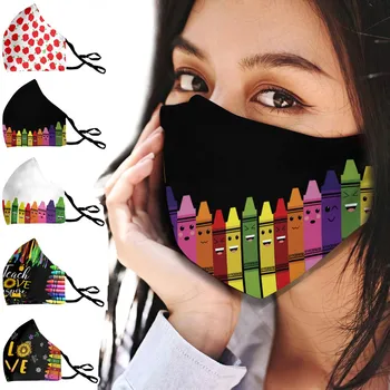 

Pm2.5 Face Mask Outdoor Washable Reusable Face Fabric Facial Mask Protection Printing Kids Mouth Caps Washable Маска#YL5