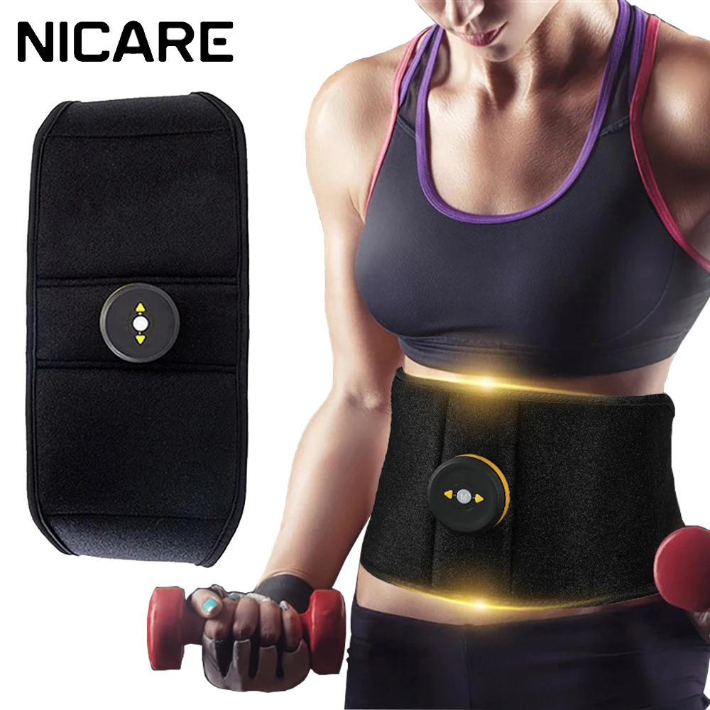 NICARE EMS Body Slimming Belt Electric Massager Vibration Abdominal