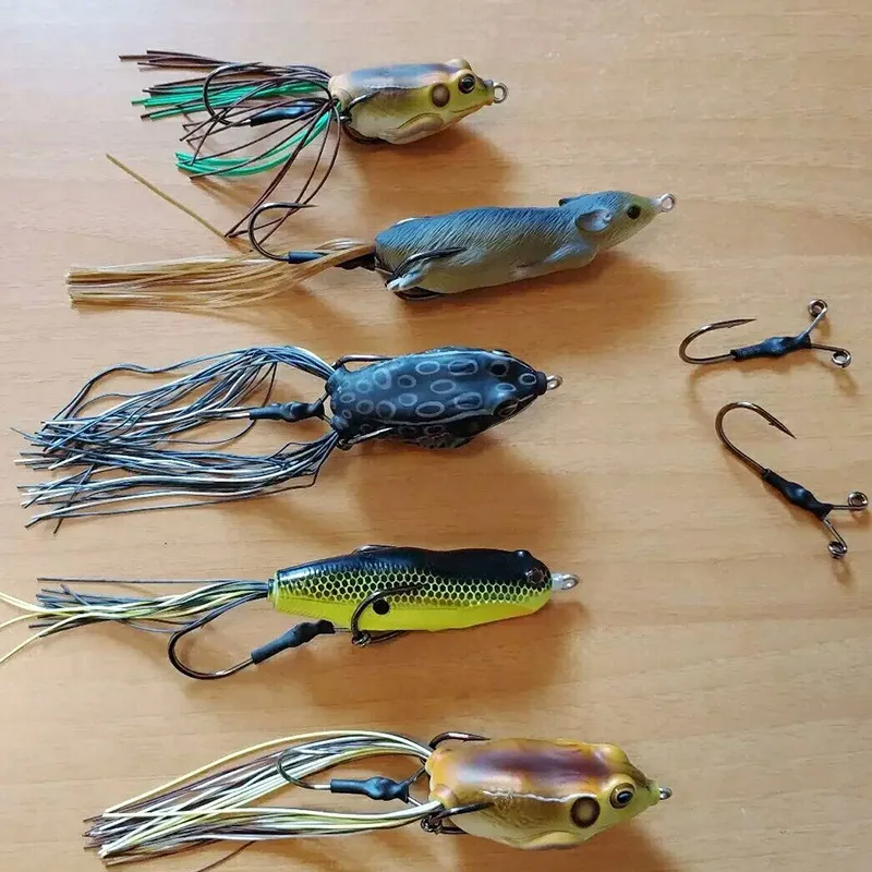  Elitelure Dota Aylett Ray Frog Attached Hook Ray Frog Modified Hook Export Fishhook Fishing Gear