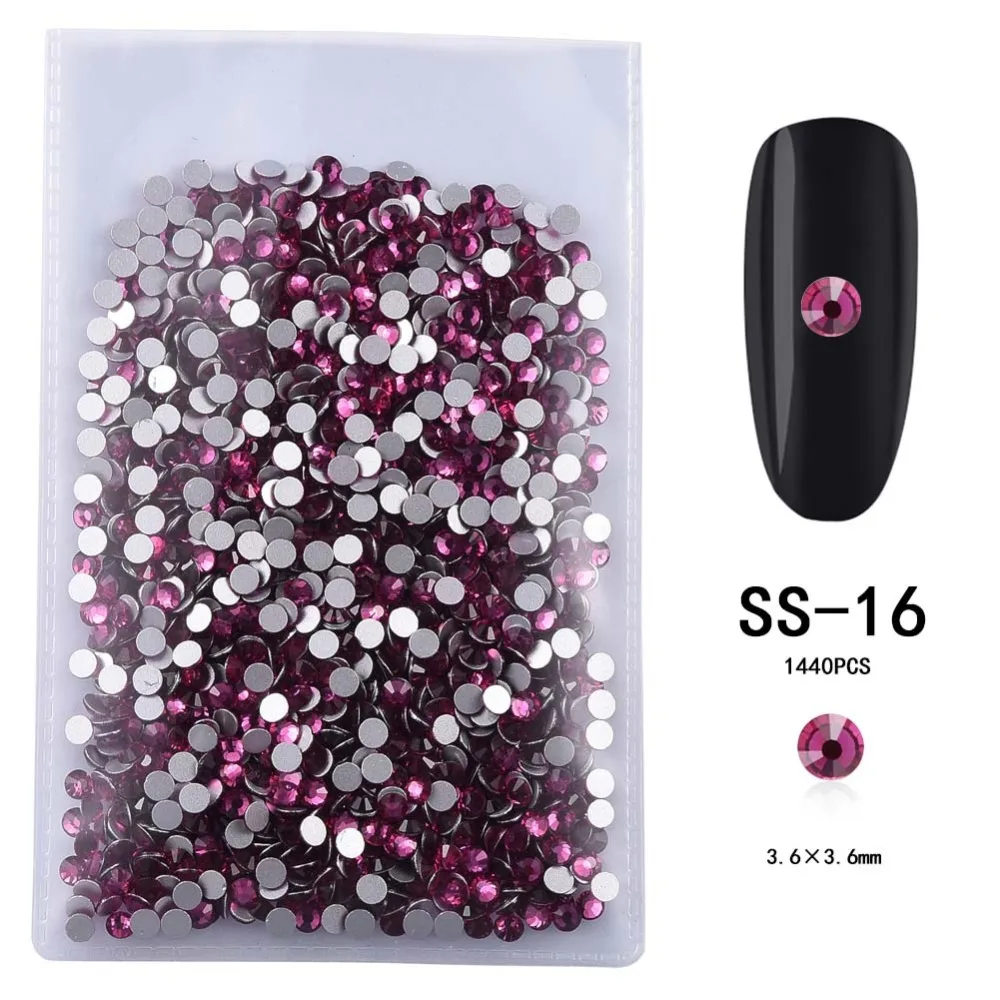 1 Pack Nail Rhinestones 3D AB Crystal Pearl Nail Stones DIY Accessories Nail Art Decorations