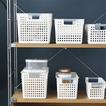 

YZY Vegetables Storage Basket Home Debris Storage Basket Rectangular Toilet Washed Basket