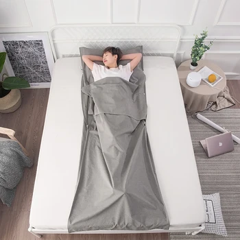 

Solid Color Cotton Sleeping Bag Adult Sleeping-Bag Envelope Style Portable Sleeping Bags For Camping Tourism
