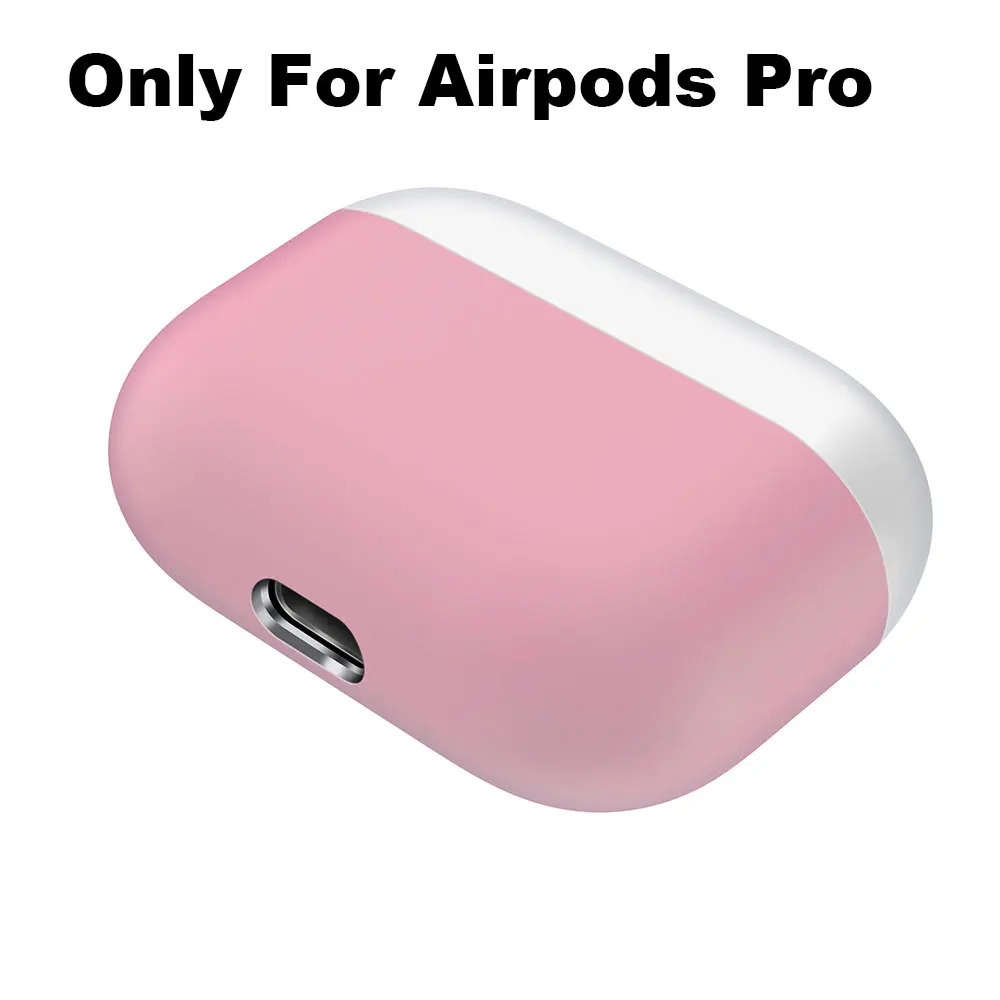 Силиконовый чехол для Apple Airpods Pro Air Pods Airpod Pro, противоударный чехол, милые наушники, роскошные аксессуары - Цвет: Розово-красный