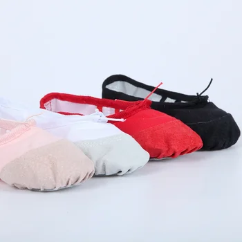 

2020Boys And Girls Soft Bottom Practice Dancing Shoes Chidren Ballet Flat Bottom Dancing Shoes For Four Seasons