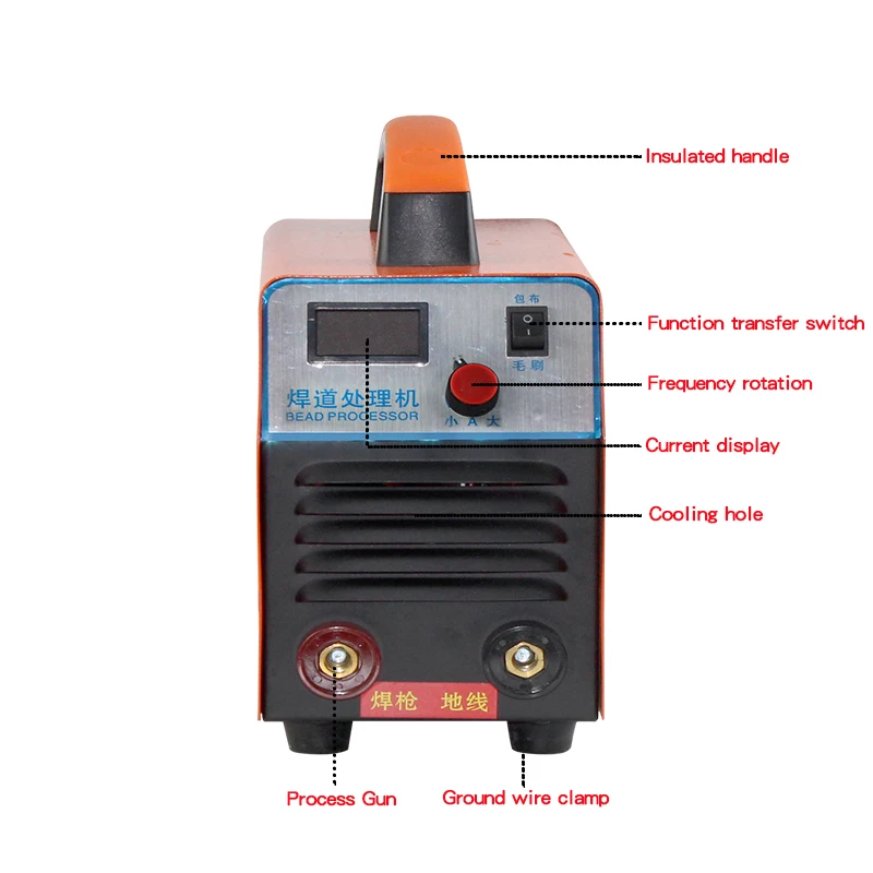 220V Weld Bead Processor Stainless Steel Argon Arc Welding Seam Brush Cleaning Machine Electrolytic Fast Polishing Machine 1000W