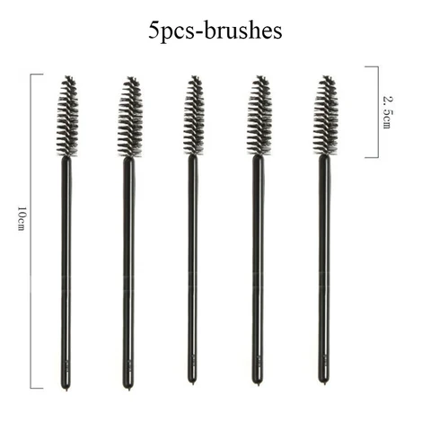 New Disposable 5/50Pcs Crystal Eyelash Makeup Brush Diamond Handle Mascara Wands Eyelash Extension Makeup tool