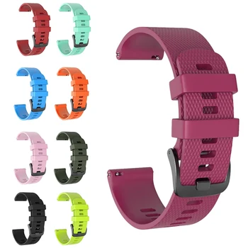 

Watch Band Strap Diamond Printed Pin Buckled Adjustable Silicone Wristwatch Bands Replacement Accessories For Galaxy Watch New