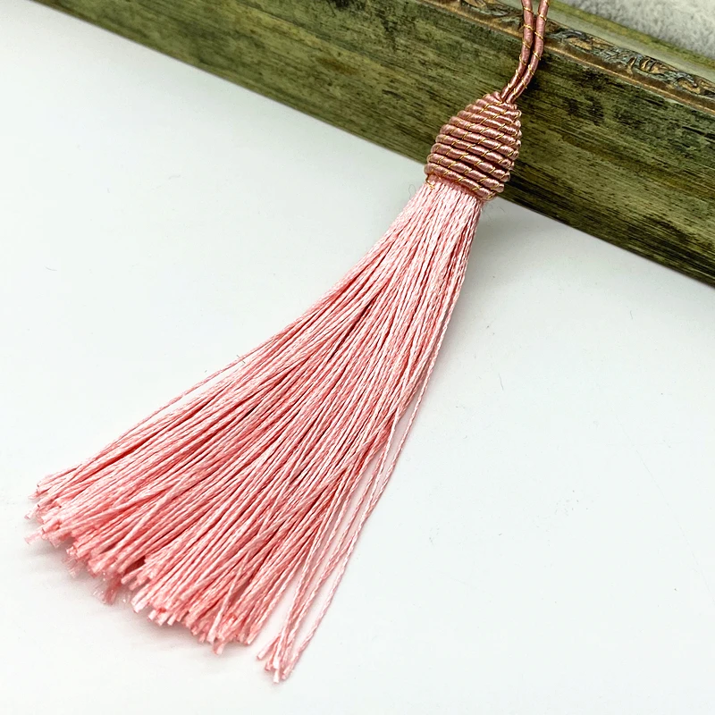 6 개/몫 15cm 교수형 밧줄 실크 Tassels 프린지 바느질 Bang Tassel 트림 키 Tassels DIY Embellish 커튼 액세스