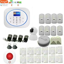 Yobang Sec wifi GSM домашняя охранная сигнализация Tuya приложение дистанционное управление Охранная сигнализация система дыма пожарный датчик ip-видеокамера