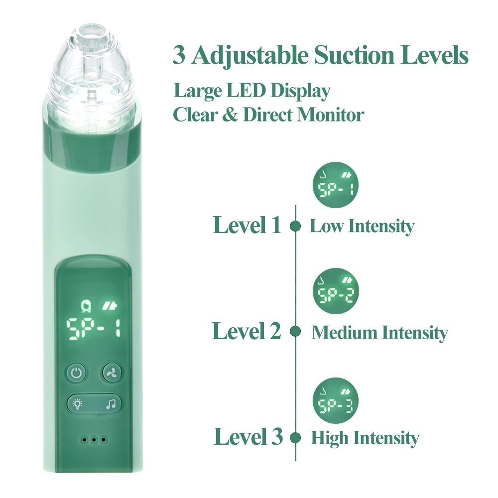 2 in 1 Vacuum Pore Cleaner & Nasal Aspirator Blackhead Remover Acne Pimple Remover ToolComedone Suc