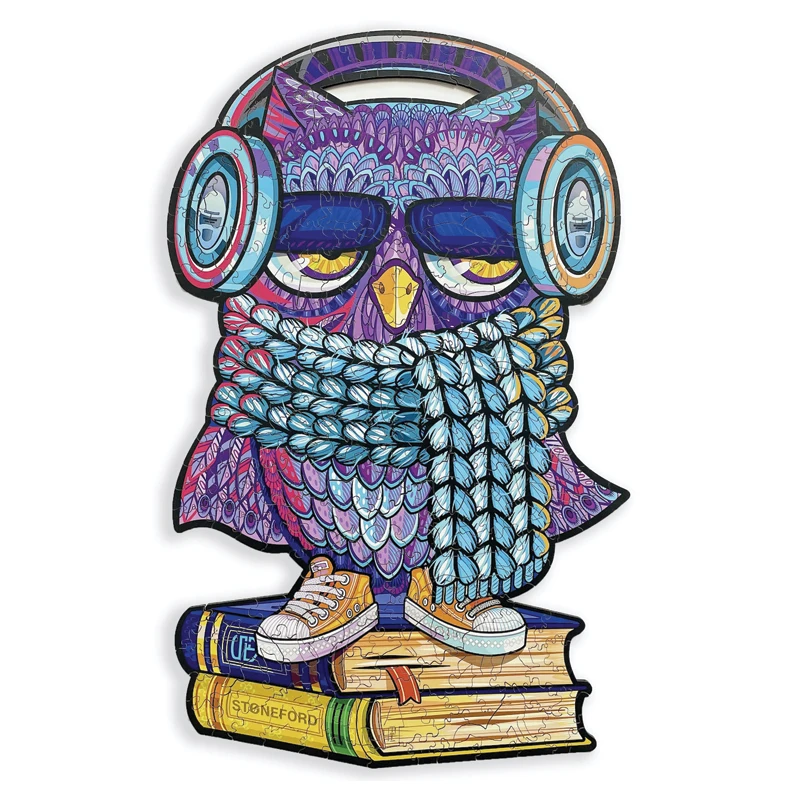 Wooden Jigsaw Puzzle Owl Puzzle Board Set Toy Interesting Wooden Puzzles For Adults Kids Christmas Gifts Educational Games Toys hermann hesse montagnola 1933 jigsaw puzzle personalized toy wooden jigsaws for adults puzzle