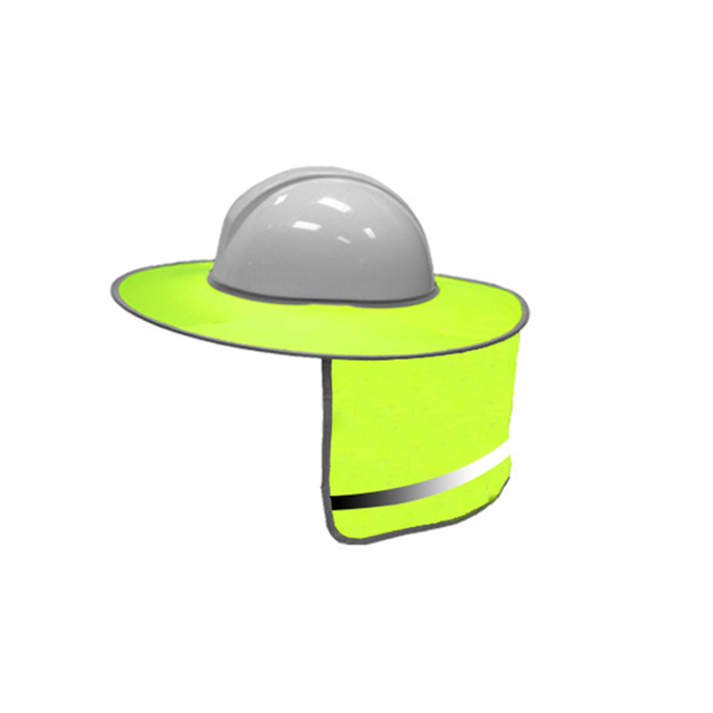 Reflective Sunshade for Hard Hats with Ventilation Holes Full Brim Neck Shield High Visibility Sun Visor for Workplace