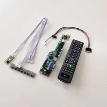 Для B156XTN03.2 B156XTN03.4 15," VGA+ HDMI+ AV+ USB+ RF LVDS 40Pin WLED 1366*768 ноутбук ПК TV56 экран контроллер привод плата комплект