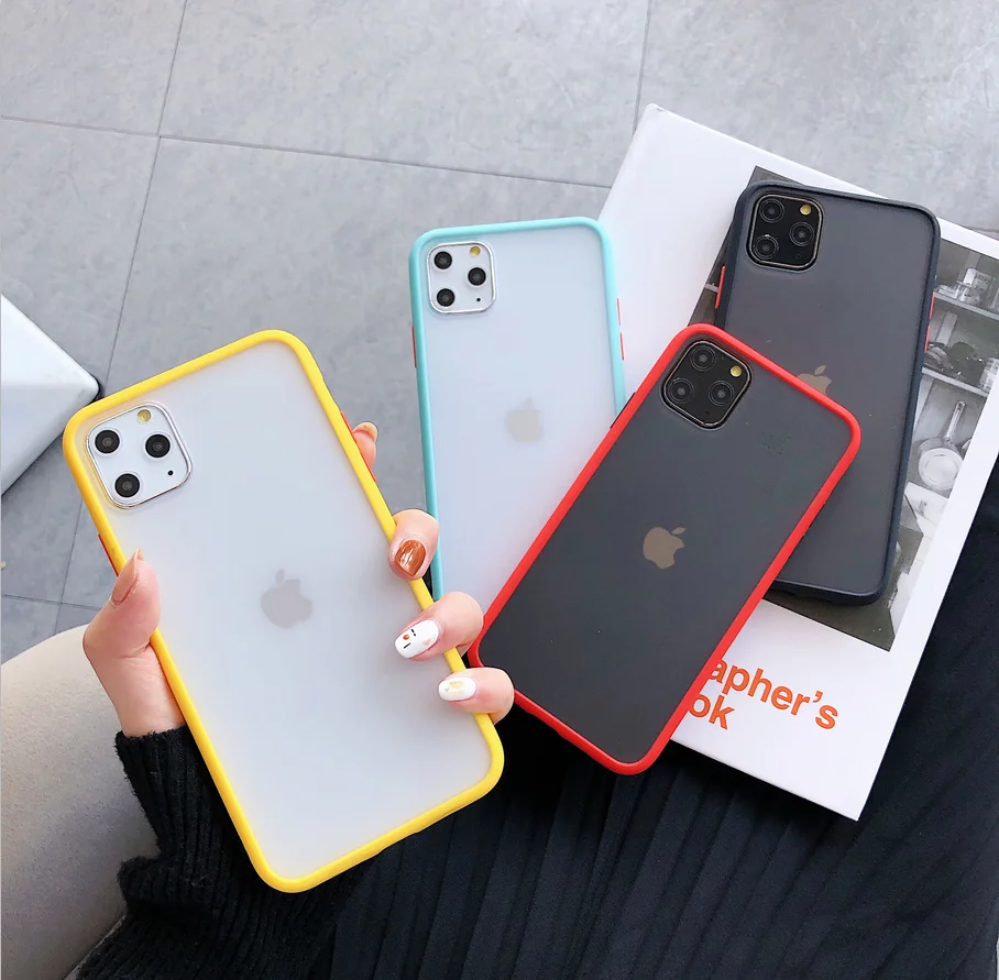 Однотонный прозрачный чехол для телефона без полей для iPhone11pro 11pro Max xs max XR 6 6S 7 Plus 8plus чехол для ухода за кожей