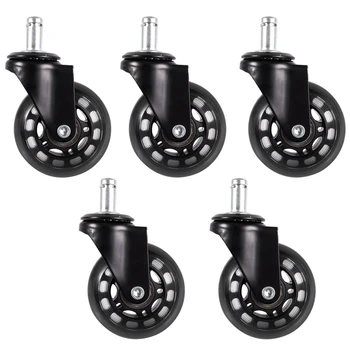 

Office Chair Caster Wheels Roller Rollerblade Style Castor Wheel Replacement (2.5inches)