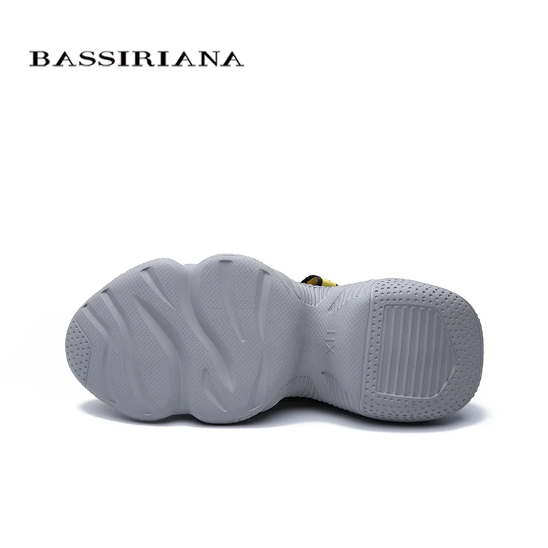 BASSIRIANA2019 новые женские туфли кожаные цвета соответствующие тренду на толстой