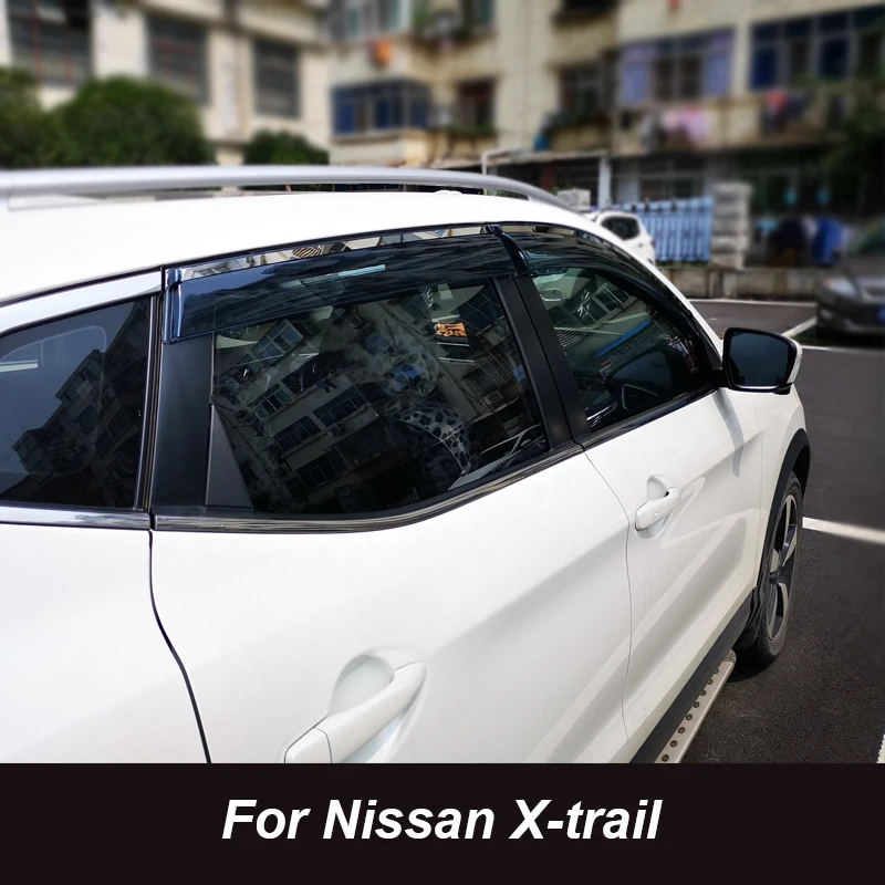 

Для Nissan X-trail X Trail Rogue T32 QASHQAI J11 2015-2021, оконный козырек, вентиляционные оттенки, защита от солнца, дождя, навесы
