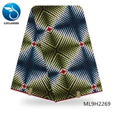 LIULANZHI Tissu Anakra принты 6 ярдов Высокое качество хлопок воск для платья вечерние tissu Швейные африканские принты восковые ML9H2256-71
