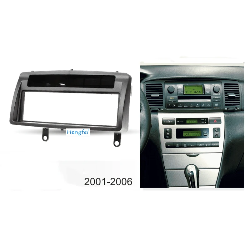 HengFei автомобильные аксессуары навигационный кронштейн для Toyota Corolla 2001~ 2006 Автомобильный CD аудио DVD навигационная панель преобразования Рама стойки