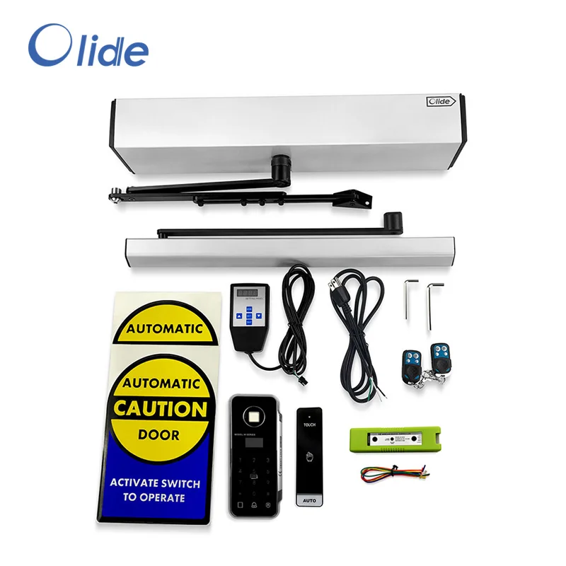 Olide DSW120 Automatic Swinging Open and Close Door with Wireless Long Push Panel Fingerprint Lock | Обустройство дома