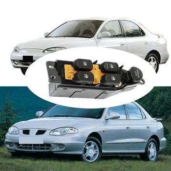 

Car Front Left Drive Side Power Window Control Switch Button for 1996-2000 Hyundai Elantra 93570-29050