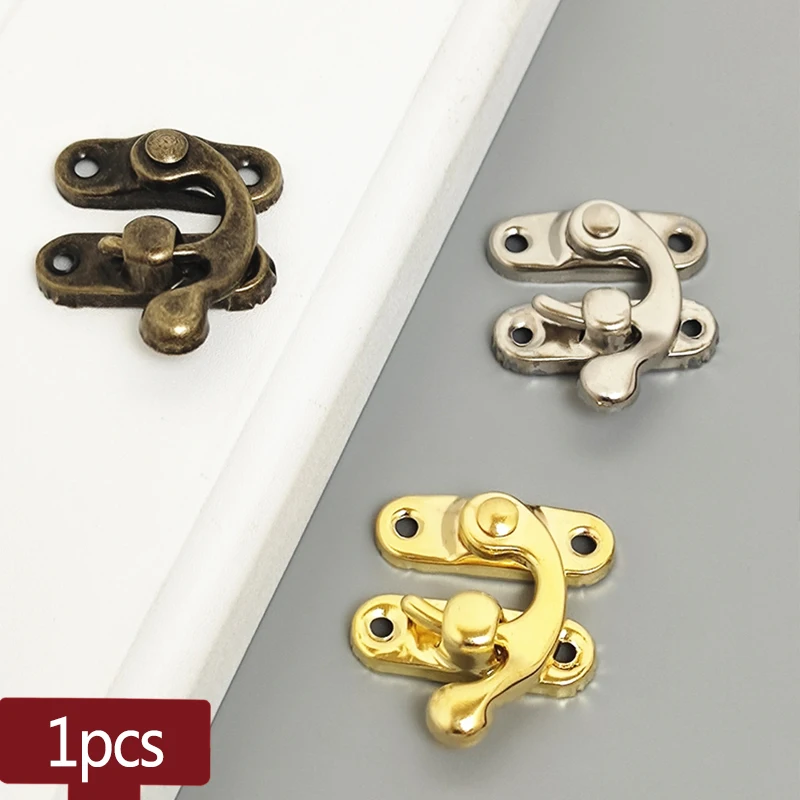 1PCS Jewelry Chest Gift Wine Wooden Case Hasp Latch Lock Box Case Toggle Latch Furniture Leather Hasp Hook Lock 3 colors