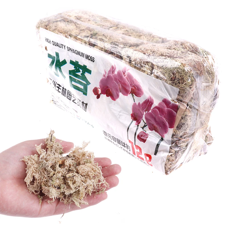 Увлажняющее органическое удобрение Sphagnum 120 г защита корней орхидеи цветочный