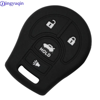 

jingyuqin New 4 Buttons Remote Car Case Coverr Key For Nissan Maxima Versa Altima Sentra Tiida Armada Holder