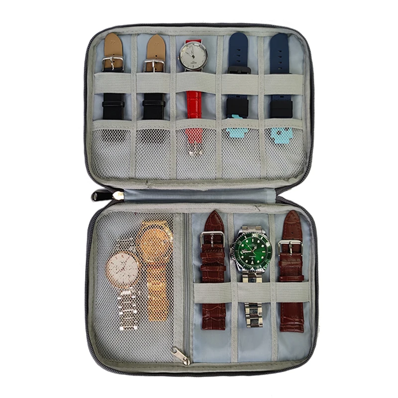 Organizer Band Bag for Apple/Samsung/Amazfit/huawei/xiaomi Smart Watch 8/7/6/Ultra Portable stand Storage holder watchband boxes watch storage box watchband storage bag watch storage bag watch storage pouch