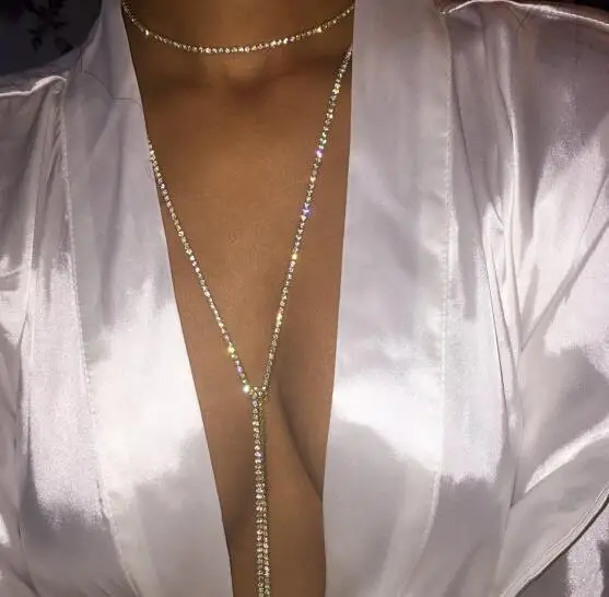 2019 Necklace Rhinestone Shiny Party Super Fashion Sexy | Украшения и аксессуары