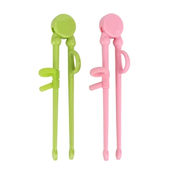 

Hot Simple Style Kids Children Early Learning Training Solid Designed Chopsticks Baby Enlightenment Chopsticks