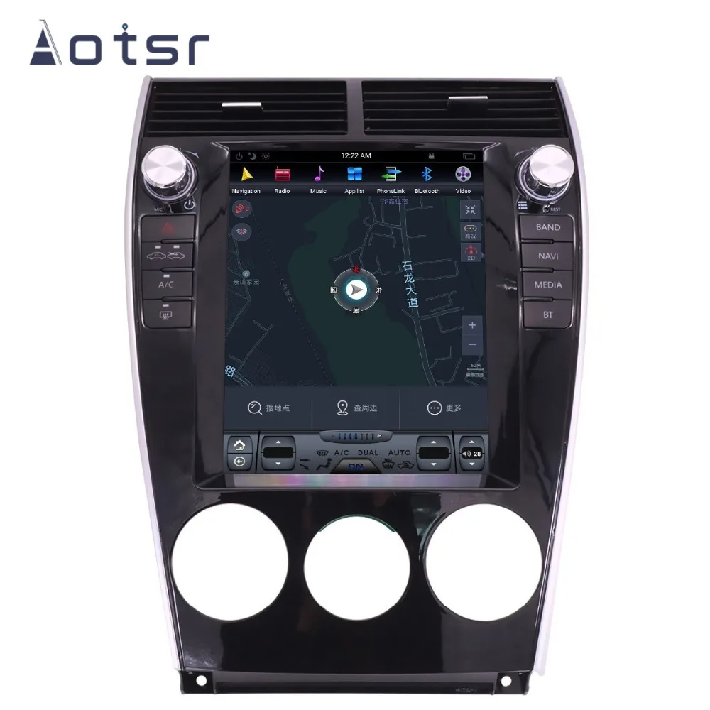 Discount Tesla Style Android 7 Vertical Screen GPS Navigation No DVD Player For Mazda 6 2002-2008 Auto Stereo Multimedia Player Head Unit 9
