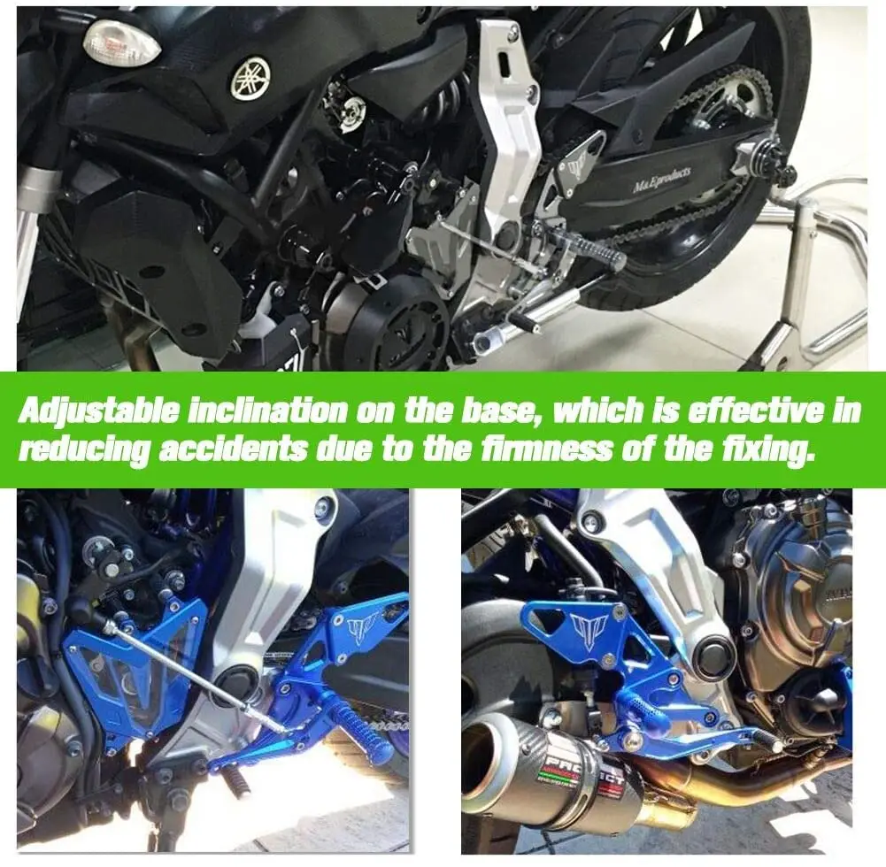FZ07 MT07 задний Набор для ног Yamaha FZ 07 MT 2013 14 2015 2016 2017 2018 2019 2020 ФЗ аксессуары|Подставки