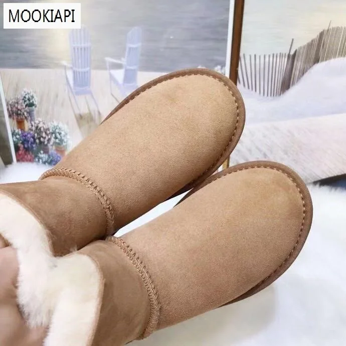 Самая последняя женская обувь высокого качества в Австралии г. Натуральная овчина, натуральная шерсть Новые модные зимние ботинки