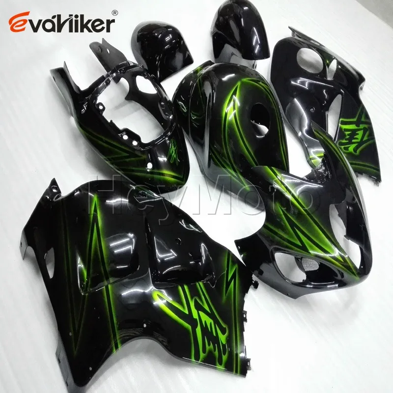 Пользовательские ABS Пластик обтекатель для GSX-R1300 1997-2007 1998 1999 2000 2001 2002 2003 2004 2005 2006+ винты+ белый