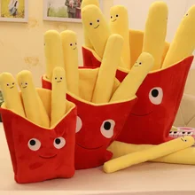 New Fashion expression Cute Cartoon French Fries Plush Toys Soft Chips Plush Pillow Cushion Stuffed toy Children Gifts For Kids
