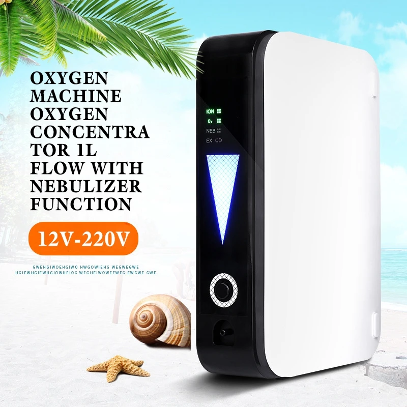Portable Oxygen Machine Oxygen Concentrator 1L Flow With Nebulizer Ventilator Sleep Function Oxygen Generator Maker