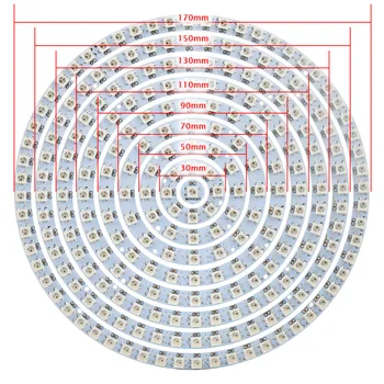 

WS2812B Full Color DIY RGB LED Ring 8-241 Pixel Round Module 5050 Addressable 5V Circle Arduino Angle eye Light annulus loop