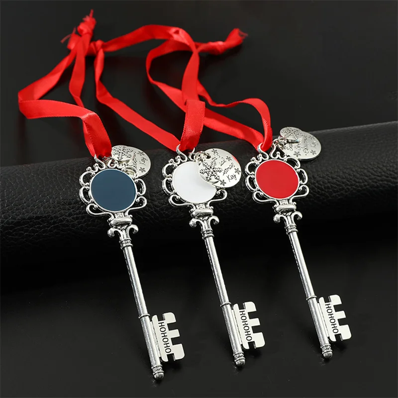 

Creative Hot Sale Lettering Christmas Key Party Ornaments Childrens Gifts Magic Keys Santa Claus Christmas Tree Decoration Gift