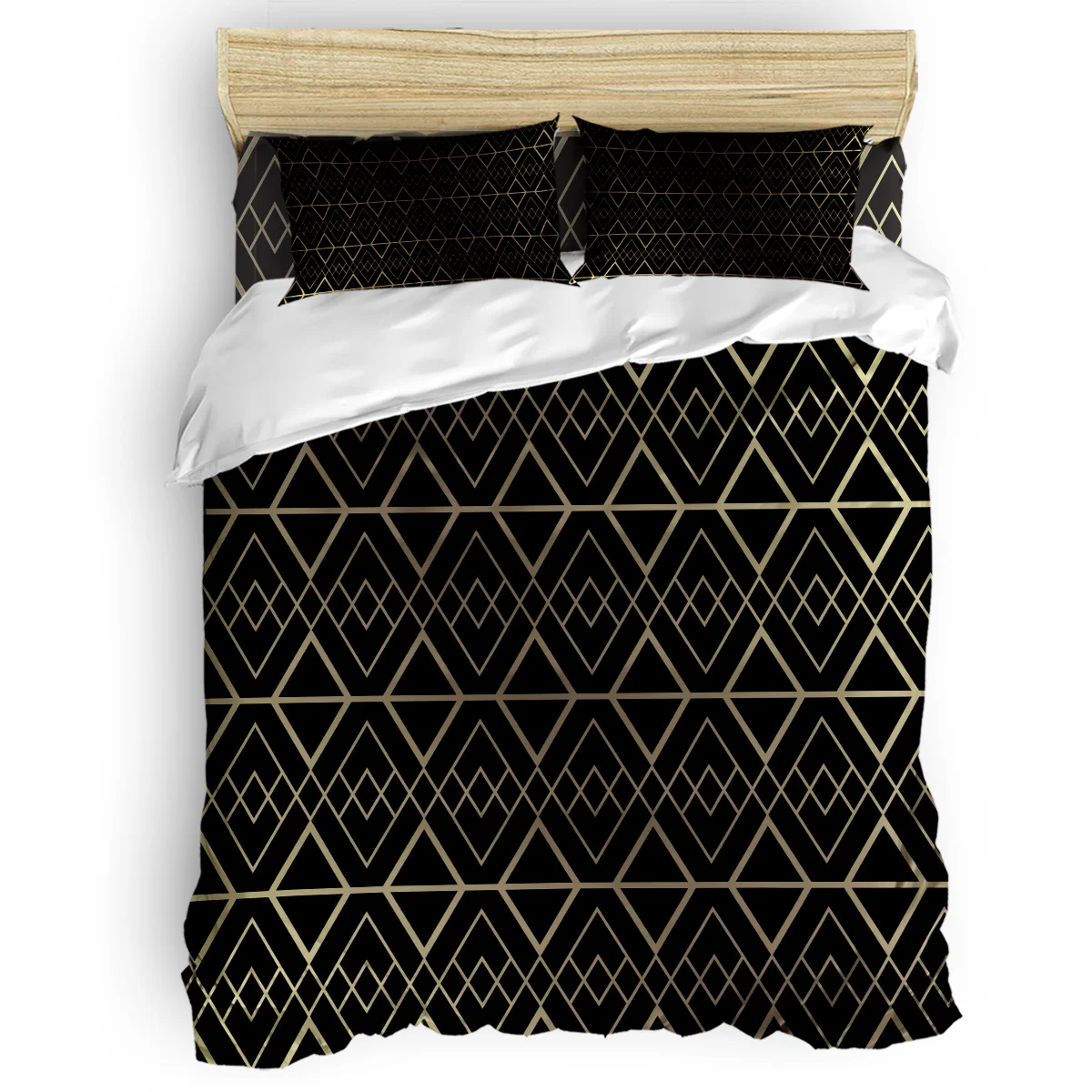 

Modern Geometry Duvet Cover Set Vintage Floral Art Design Collection of 3/4pcs Bedding Set Bed Sheet Pillowcases Cover Set