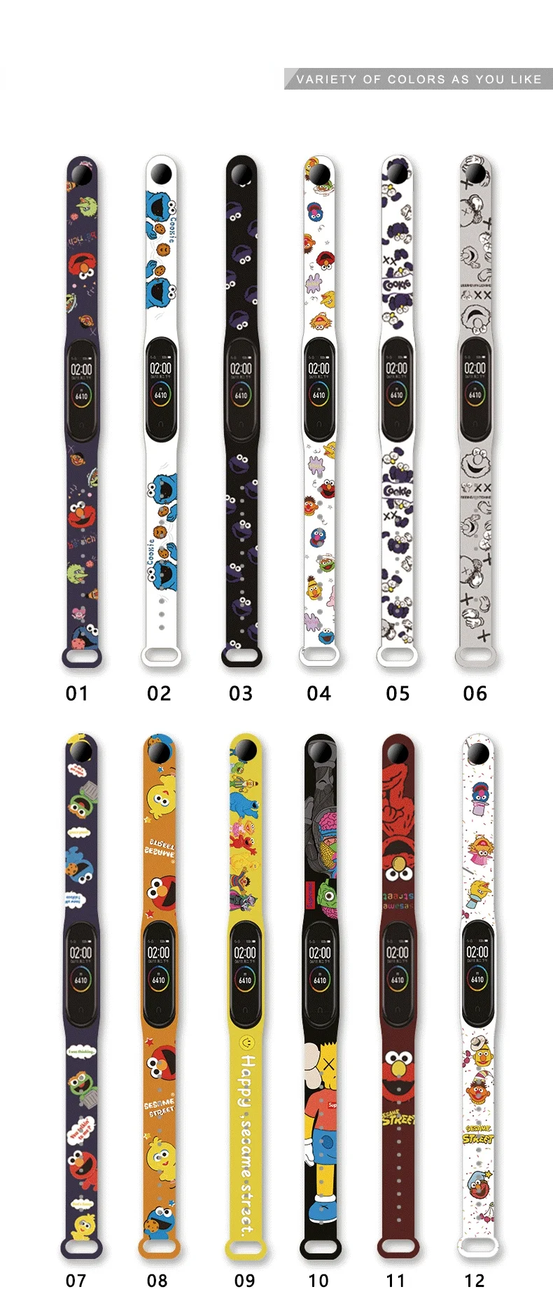 The New Wristband Is Suitable for Mi Band 6 Wristband Smart Bracelet Personality Replacement Mi Band 5 Smart Strap Xiaomi Band