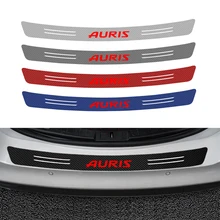 1 pçs estilo do carro universal tronco do carro amortecedor traseiro anti-chutou a etiqueta de proteção do risco para toyota auris 2008-2019 acessórios