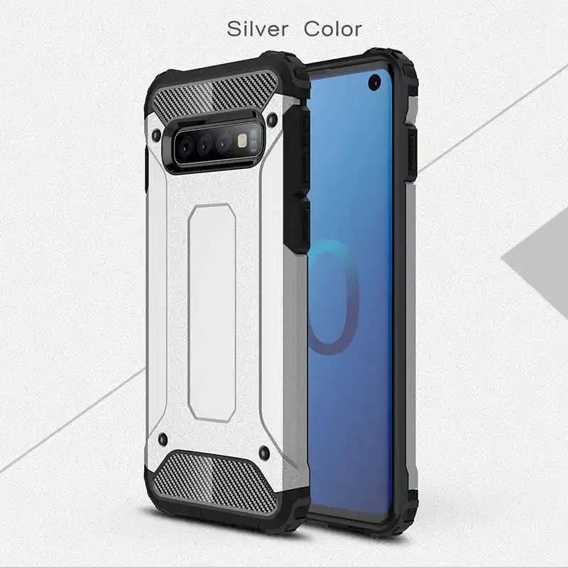 Железная Броня Mokoemi, ударопрочный чехол для samsung Galaxy S10 S9, чехол для samsung Galaxy S10 S9 Plus S10 Lite, чехол для телефона - Цвет: Silver