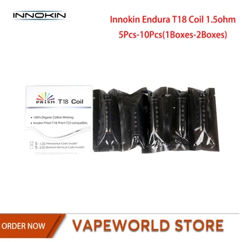 

5Pcs 10Pcs Original Innokin Endura T18 Coil 1.5ohm Core Head Electronic Cigarette Accessories Atomizer For Innokin T18 Tank